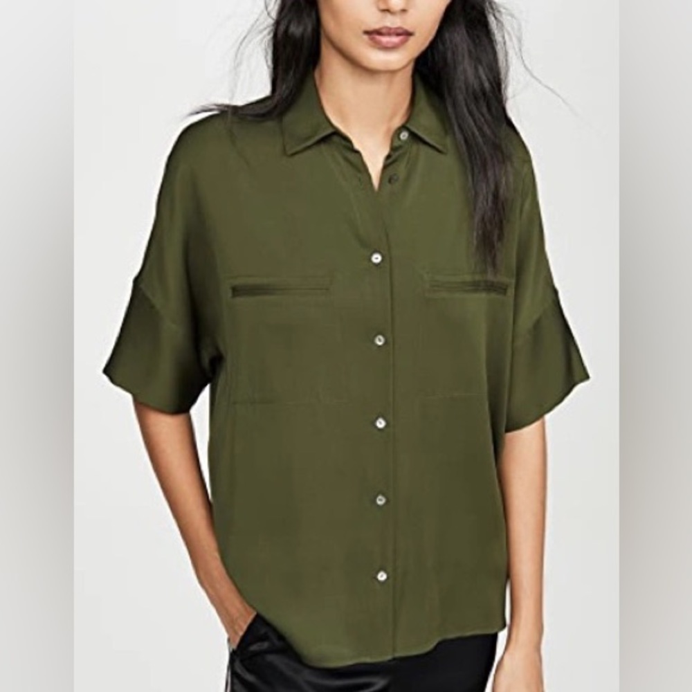 VINCE, silk shirt, size small